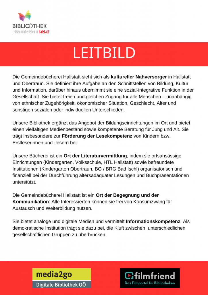 Grafik mit Leitbildtext