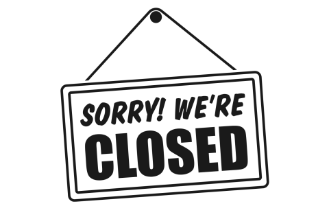 Sorry, we are closed.