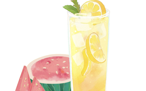 Früchte und Cocktail